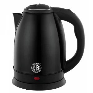 Herzberg HG-5011BLK: 1.8L 1500W Stainless Steel ElectricKettle - Black