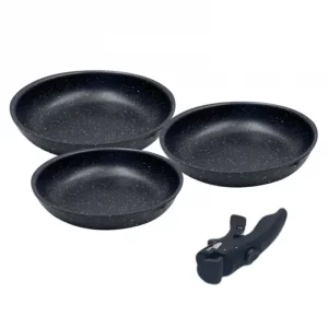 Neumann PRS3FPD: 4 Pieces Marble Coated Pan Set - 20/24/28cm