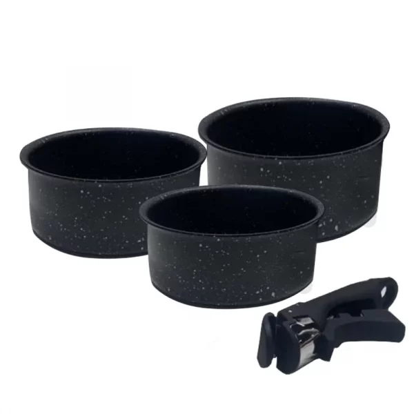 Neumann PRS3CDA: 4-Piece Marble Coated Casserole Set